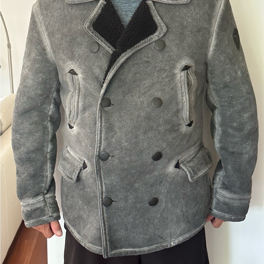 COPY - COPY - Faux Shearling Peacoat